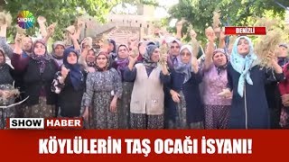 Köylülerin taş ocağı isyanı!