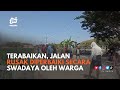 Terabaikan, Jalan Rusak Diperbaiki Warga Secara Swadaya