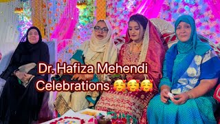 Dr. Hafiza Mehendi vlog || #kokanifamily || Mehendi celebrations 🥰🥰🥰