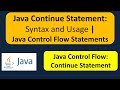 Java Continue Statement: Syntax and Usage | Java Control Flow Statements | Java Tutorial