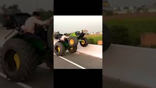 over confidence song John Deere tractor stunt jonny deswal accident sed short video#youtubeshorts