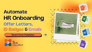 Automate HR Onboarding: Generate Offer Letters & ID Badges from Google Forms | Smart Form Publisher