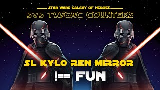 Let's talk about SL Kylo Ren mirror matches | SWGOH SLKR Counter