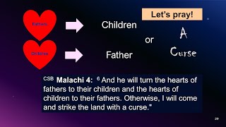 The Hearts of Fathers and Children (Malachi 4:4-6)