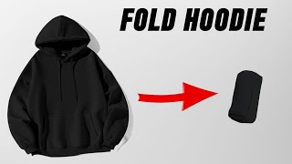 How to Fold a HOODIE / Ranger Roll a Hoodie or Hooded Jacket (Efficient Packing for Travel)