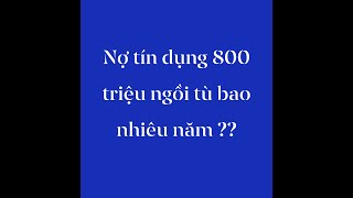 Vay nợ tín chấp hơn 800 triệu có bị khởi tố hình sự và ngồi tù ?       #phaplyLeBao #tinchap