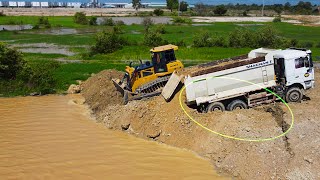 Technique Rescue SHACMAN Dump Truck Fail At Work