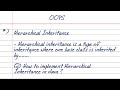 Hierarchical Inheritance in Java