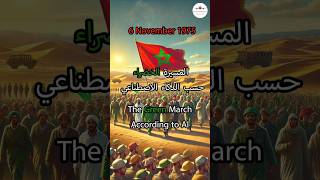 ذكرى 49 للمسيرة الخضراء حسب الذكاء الاصطناعي #morocco #المغرب #المسيرة_الخضراء #greenmarch