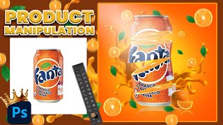 Product Manipulation Photoshop Tutorial 2024 | Fanta