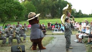 126th Army Band Performs The Stars and Strips Forever Directed by Major Muskrat!