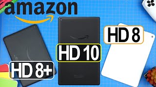 Amazon Fire HD10 vs HD8 vs HD8+