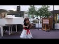 sarah park 3 year old playing etude from suzuki violin book 1.