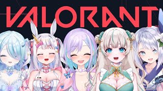 【VALORANT】女子フルパヴァロ💕⒲紫海月奏/白縫ねね/星伽きりん/雪ノまい【 眠田イナ/vtuber 】