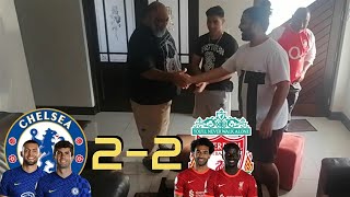 CHELSEA vs LIVERPOOL (2-2) LIVE FAN REACTION!! MANE AND SALAH SCORE, BUT THE REDS ONLY GET A DRAW!!