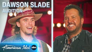 Dawson Slade Sings Two Country Songs To Get His Golden Ticket - American Idol 20