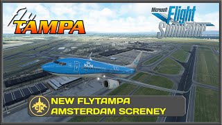 MSFS new FLYTAMPA AMSTERDAM scenery KLM 23N in the PMDG BOEING 737 700