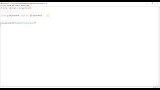 Python Playsound Library - Playing Sound Files in Python