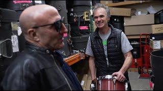 Showing KENNY ARONOFF his old drums! Interview & Studio Tour