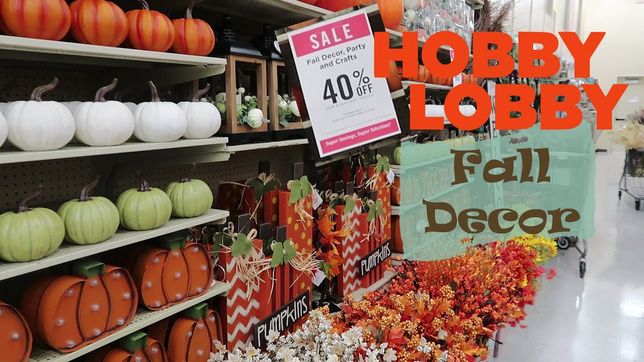 Hobby Lobby New 🍁Fall Decor! 40% OFF Fall 🍁 And 🌷Florals! - YouTube