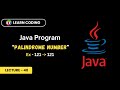 Java Program to Check Number is Palindrome or Not | Learn Coding