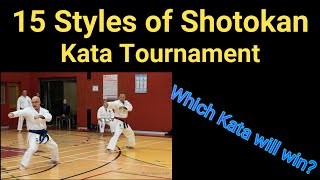 15 styles of Shotokan kata tournament | Which kata will win?