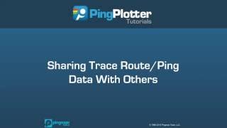 Sharing Trace Route/Ping Data With Others