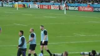 Richie McCaw warming up All Blacks vs Namibia, Rugby World Cup 2015
