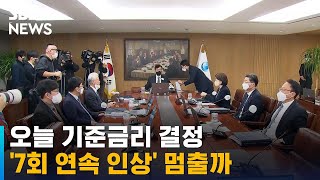 오늘 기준금리 결정…'7회 연속 인상' 멈출까 / SBS