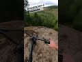 dropping into a huge rock roll mtb slab rockroll droping