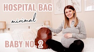 WHAT'S IN MY HOSPITAL BAG UK BABY #2 🤰 HOSPITAL BAG CHECKLIST FOR MOM + BABY GIRL ESSENTIALS 2023