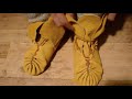 Making quick & easy pucker toe moccasins.