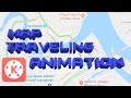 Cara buat map traveling/traveling map animation di kinemaster