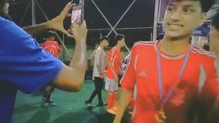 first time nuwakot united FC le futsal game rakhda orchid school ko boys and girls first bako video