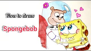 How To Draw  A SpongeBob Step By Step for beginners / How To Draw Sandy Cheeks Easy