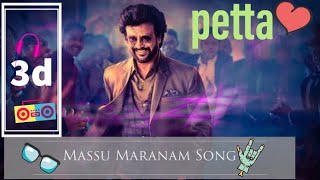 Petta (Telugu) - Massu Maranam 3d Song | Rajinikanth | Anirudh Ravichander