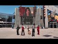 bgyo trash performance video in universal citywalk hollywood