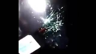 Lithium ion blows hole in windshield while driving. Severe enough to crack glass