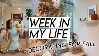 WEEK IN MY LIFE | decorating for fall, reset routine, fall clothing haul, & going to a wedding!
