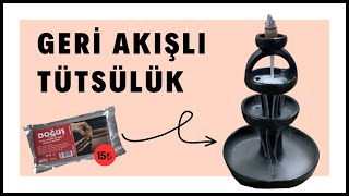 Geri Akışlı Tütsülük Yapımı - Havayla Kuruyan Kille Yaptım! / DIY Backflow Incense Holder