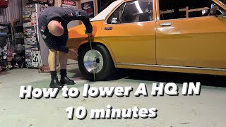 Lowering a Hq Holden in 10 minutes. Hector the Turbo Ls Hq