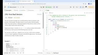 First Bad Version Problem | LeetCode 278 | O(log n) Solution in Java and CPP