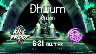 GW2 | [kP] Dhuum 8man | 6:21 | Off Chrono PoV