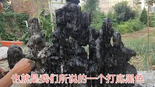 平台第一生活手工制作达人，教你泡沫做假山盆景，上色教学第一章