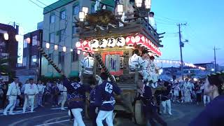 潮来祇園祭禮 令和6年8月4日 四丁目 潮来駅前にてのの字廻し