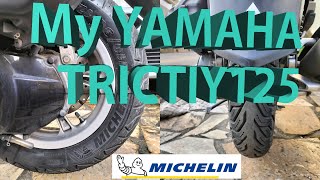 My　YAMAHA　TRICITY125（46）｜リヤタイヤ交換・Michelin CITY GRIP2