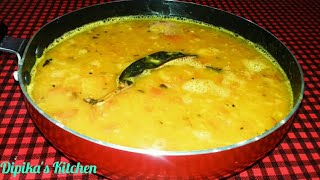 বিলাহী দি ৰন্ধা মচুৰ দালি || Masoor Dal with Tomato