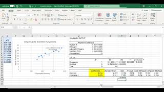 Excel: Standard Errors in Linear Regression