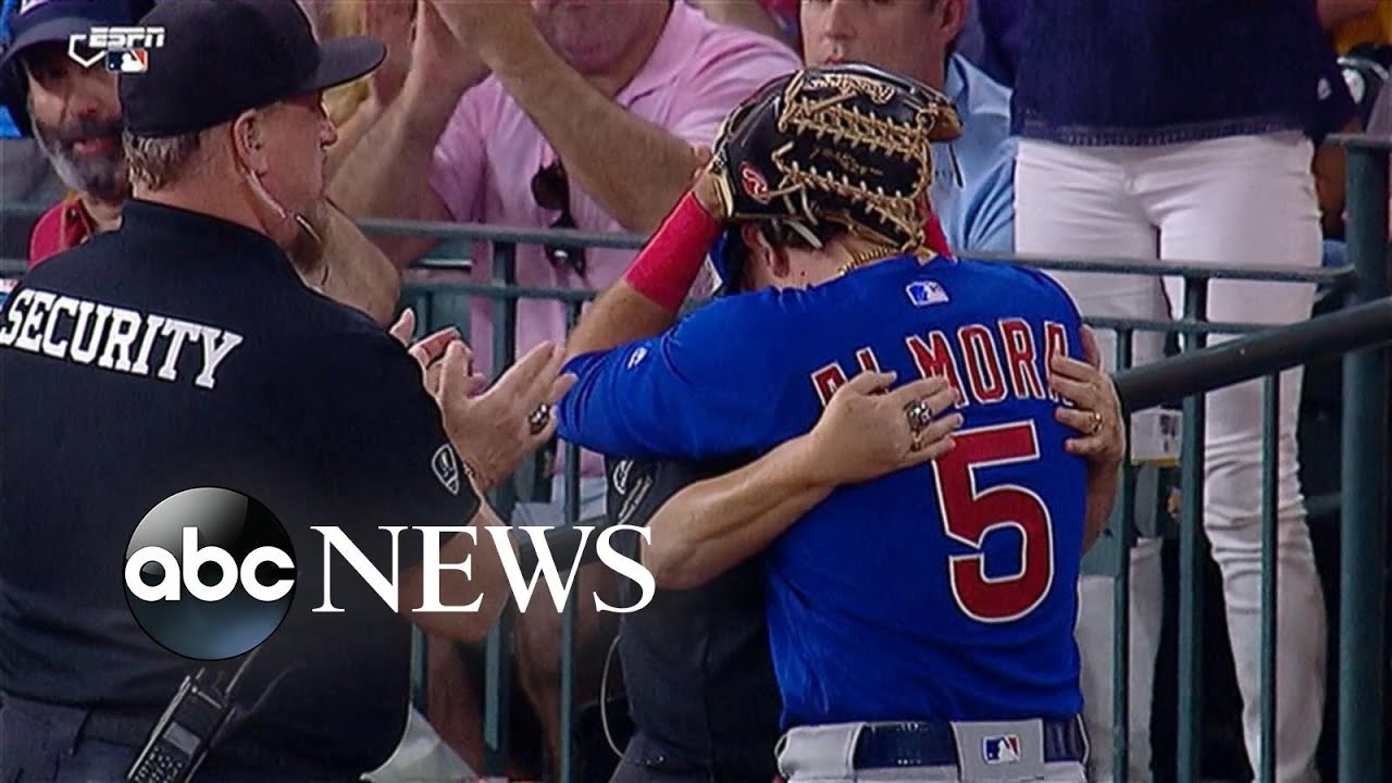 Cubs player in tears after foul ball hits young girl