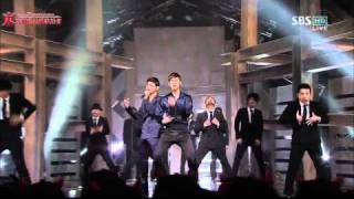 [TVXQasia]110320東方神起SBS人氣歌謠 intro+before u go[KO-CN]